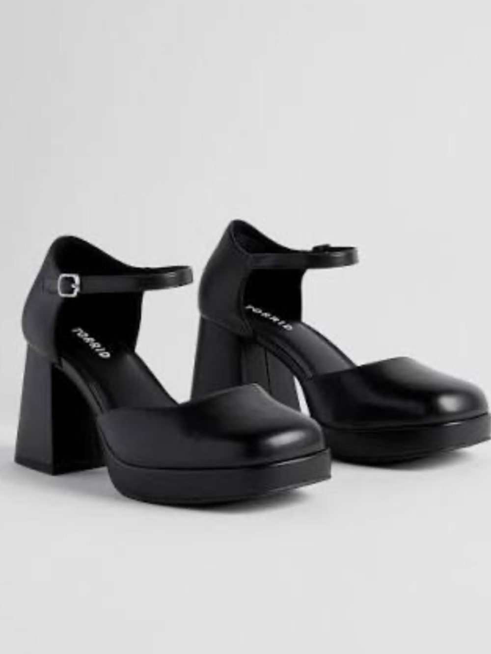 Torrid Black Square Toe Ankle-Strap Pumps